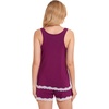 GYS Bamboo Viscose Tank Pajamas for Women Cooling Pjs Set for Hot Flashes(Dark Purple)