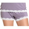 GYS Bamboo Viscose Tank Pajamas for Women Cooling Pjs Set for Hot Flashes(Violet)