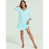 GYS Women’s Bamboo Viscose Cooling 3/4 Sleeve Scoopneck Nightgown(Aqua)