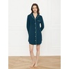 GYS Bamboo Viscose Long Sleeve Nightgowns for Women(Ink Blue)