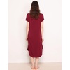 GYS Cooling Bamboo Viscose Nightgowns for Women(Wine Red)