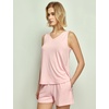 GYS Women’s Bamboo Viscose Cooling Tank Pajama Set(Pink)