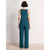 GYS Women’s Bamboo Viscose Cooling U Neck Tank Pajama Set(Ink Blue)