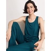 GYS Women’s Bamboo Viscose Cooling U Neck Tank Pajama Set(Ink Blue)