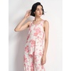 GYS Women’s Bamboo Viscose Cooling U Neck Tank Pajama Set(Peony)