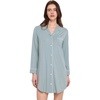 GYS Bamboo Viscose Long Sleeve Nightgowns for Women(Light Greyish Green)