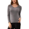 V Neck-grey