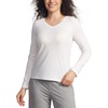 V Neck-white