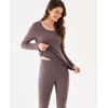GYS Bamboo Viscose Long Johns Sets for Women, Ultra-Soft Thermal Underwear(Khaki)