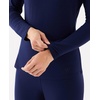 GYS Bamboo Viscose Long Johns Sets for Women, Ultra-Soft Thermal Underwear(Navy)