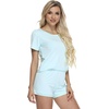 GYS Bamboo Viscose Pajamas for Women Cooling Sleepwear(Aqua Green)