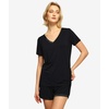 GYS Bamboo Viscose Pajamas for Women Cooling Sleepwear(B- Black)