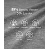 GYS Bamboo Viscose Pajamas for Women Cooling Sleepwear(B- Heather Grey)