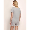 GYS Bamboo Viscose Pajamas for Women Cooling Sleepwear(B- Light Grey)