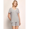 GYS Bamboo Viscose Pajamas for Women Cooling Sleepwear(B- Light Grey)