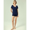 GYS Bamboo Viscose Pajamas for Women Cooling Sleepwear(B- Navy)