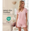 GYS Bamboo Viscose Pajamas for Women Cooling Sleepwear(B- Pink)
