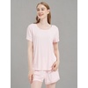 GYS Bamboo Viscose Pajamas for Women Cooling Sleepwear(Pink)