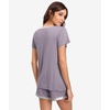 GYS Bamboo Viscose Pajamas for Women Cooling Sleepwear(Purplish Grey Silver)