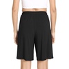 GYS Women’s Bamboo Viscose Bermuda Pajama Shorts, Cooling with Pockets(Black)