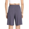 GYS Women’s Bamboo Viscose Bermuda Pajama Shorts, Cooling with Pockets(Dark Grey)