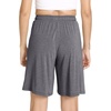 GYS Women’s Bamboo Viscose Bermuda Pajama Shorts, Cooling with Pockets(Dark Heather Grey)