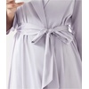GYS Women’s Bamboo Viscose Soft Long Sleeve Robe, Violet Flutter, Small