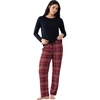 Black/Wine Red Plaid