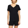 GYS Bamboo Viscose Pajamas for Women Cooling Sleepwear(B- Black)