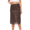 GYS Half Slips for Women Under Dresses Non Cling Underskirt(Espresso-28″)