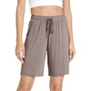 GYS Women’s Bamboo Viscose Bermuda Pajama Shorts, Cooling with Pockets(Camel)