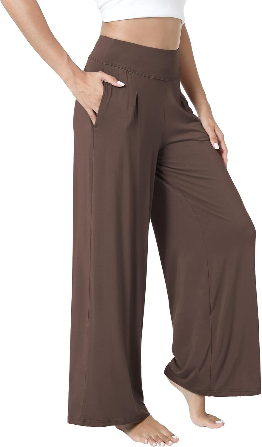 image:imageGYS Bamboo Viscose Pajama Pants for WomenBrown