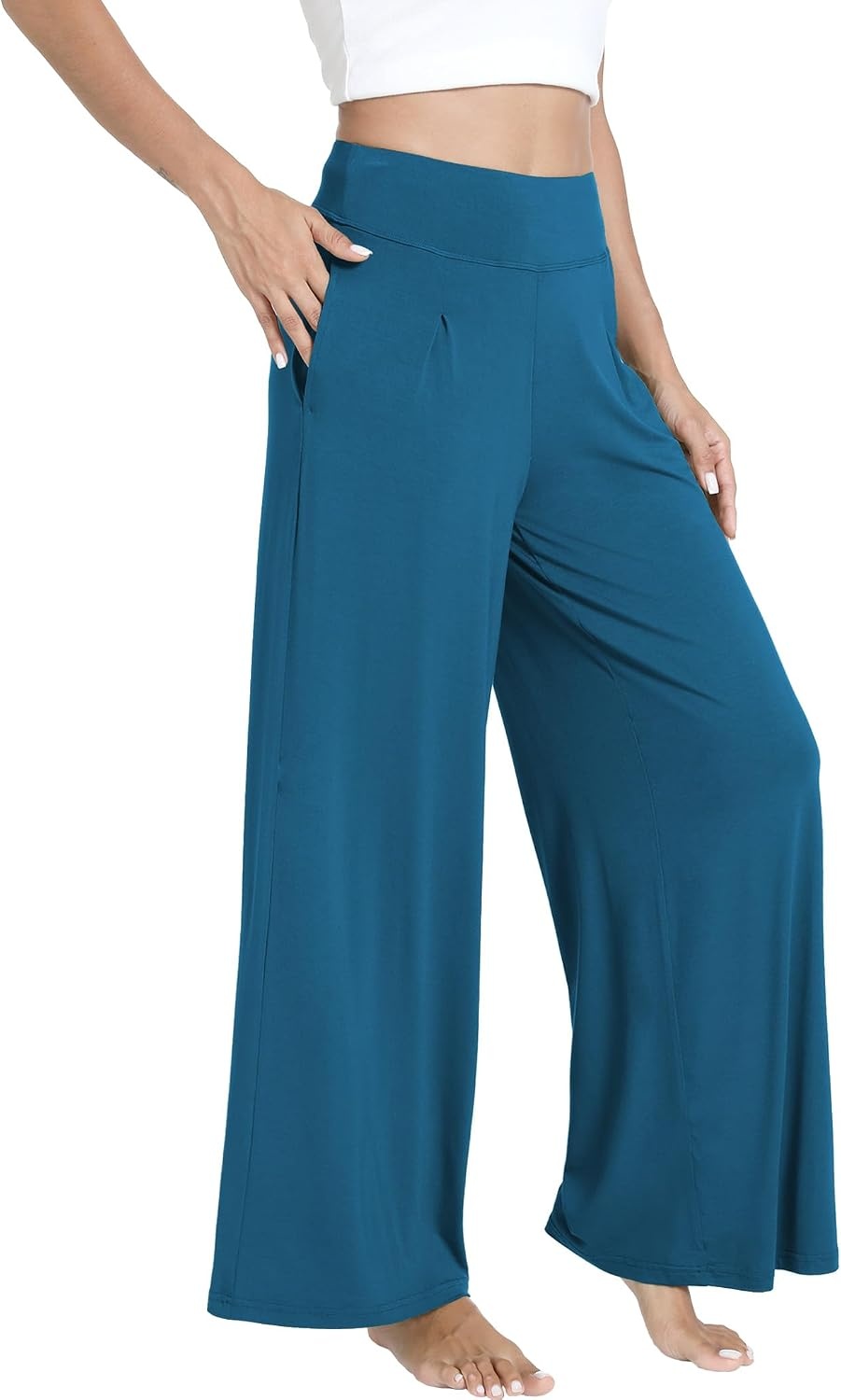 image:imageGYS Bamboo Viscose Pajama Pants for WomenTeal Blue
