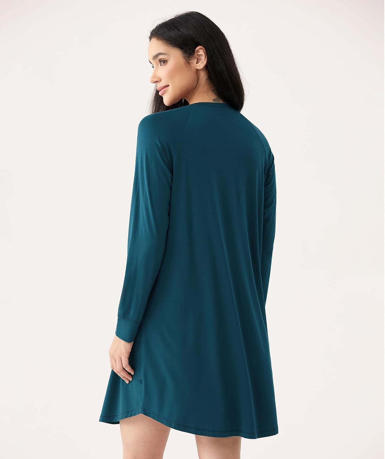 image:imageGYS Bamboo Viscose Womens Lightweight Nightgown Ink Blue Large