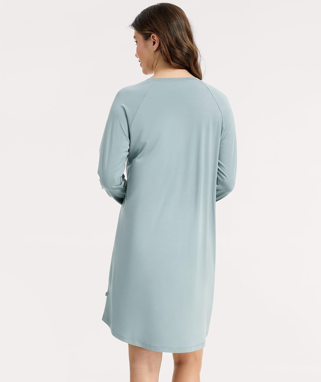image:imageGYS Bamboo Viscose Womens Soft Nightgown Light Greyish Green Large