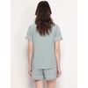 GYS Bamboo Viscose Button Down Pajamas for Women Cooling Pjs Shorts Set(Light Greyish Green)