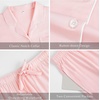 GYS Bamboo Viscose Button Down Pajamas for Women Cooling Pjs Shorts Set(Pink)