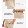 GYS Bamboo Viscose Women Outfits with Wide Leg Pants(Beige)