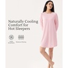 GYS Bamboo Viscose Women’s Lightweight Nightgown, Pink, Medium