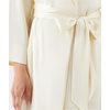GYS Women’s Bamboo Viscose Soft Long Sleeve Robe, Cream White, Large