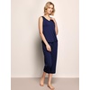 GYS Women’s Bamboo Viscose Tank & Capris Pajama Set(Navy)