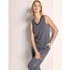GYS Women’s Bamboo Viscose Tank & Capris Pajama Set(Reddish Grey)