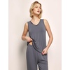 GYS Women’s Bamboo Viscose Tank & Capris Pajama Set(Reddish Grey)