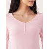 GYS Premium Bamboo Viscose Long Sleeve Nightgowns for Women(Pink)