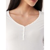 GYS Premium Bamboo Viscose Long Sleeve Nightgowns for Women(White)