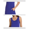 GYS Sleeveless Nightgowns for Women Bamboo Viscose Night Shirt with Pockets(Blue Violet)