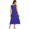 GYS Sleeveless Nightgowns for Women Bamboo Viscose Night Shirt with Pockets(Blue Violet)