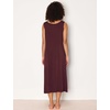 GYS Sleeveless Nightgowns for Women Bamboo Viscose Night Shirt with Pockets(Ficus Red)