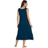 GYS Sleeveless Nightgowns for Women Bamboo Viscose Night Shirt with Pockets(Ink Blue)