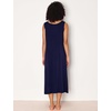 GYS Sleeveless Nightgowns for Women Bamboo Viscose Night Shirt with Pockets(Navy)